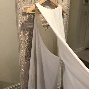 White Cape Dress